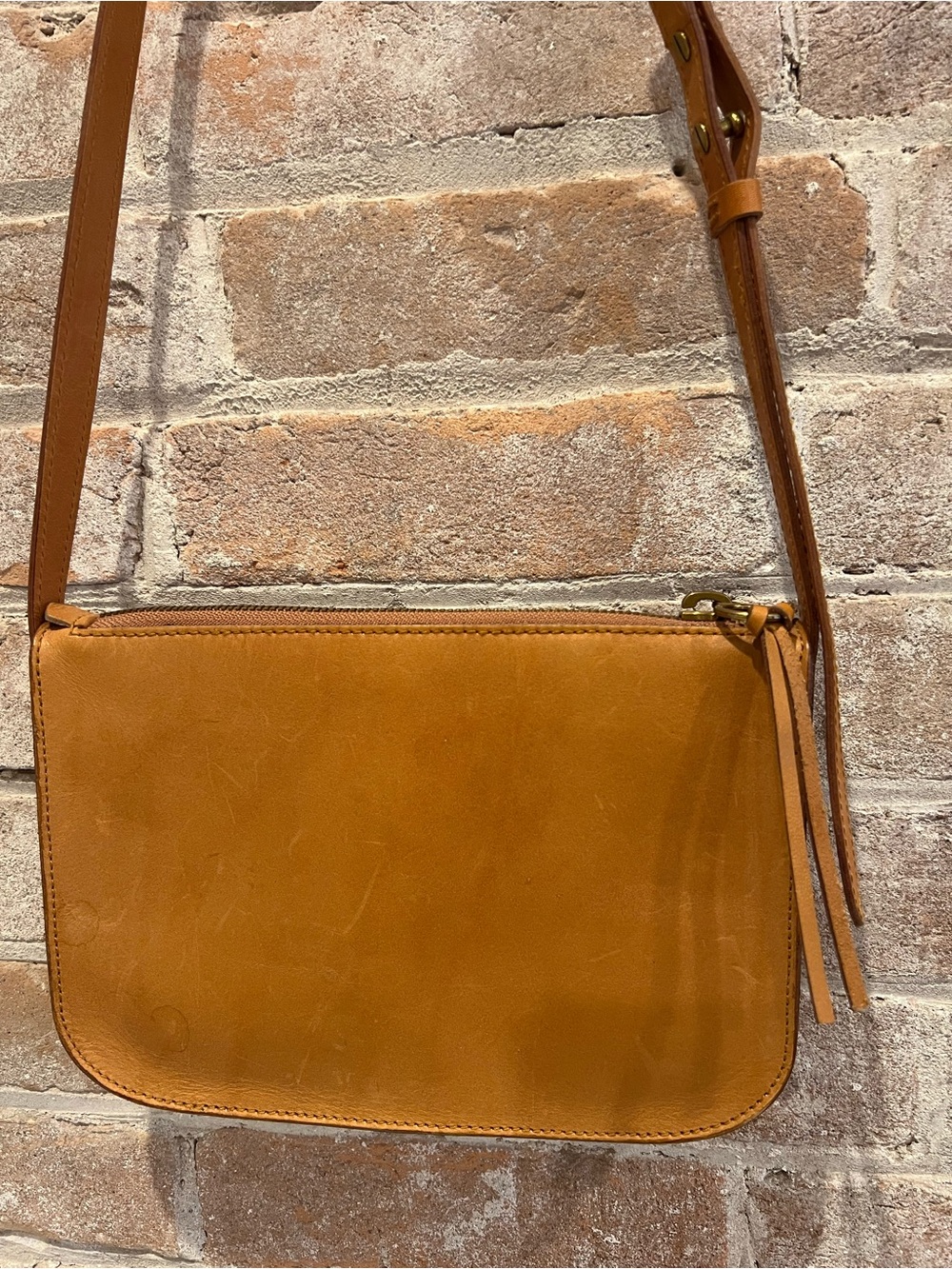 Madewell Tan Leather Crossbody with Adjustable Strap - Picture 2 of 7